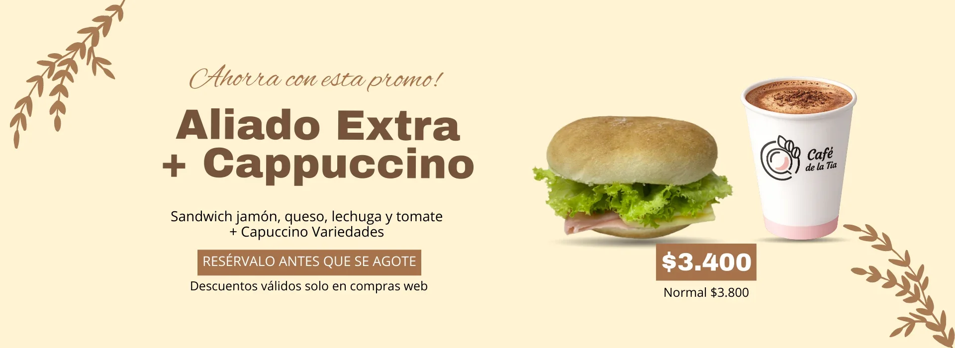 sandwich extra con coca cola